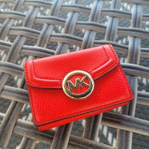 Michael Kors Scarlet Red Mini Wallet